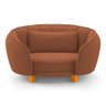 Mini Cama Poltrona Pet Lary Baby para Cachorro Veludo Terracota - Desk Design - 2