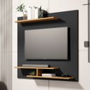 Ver imagem 1 de Painel de Tv Osiris Compacto com 3 Prateleira Tvs de até 32":preto