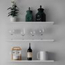 Kit 3 Prateleira 100x20 Suporte Invisível Decoração Branco:branco - 4