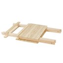 Ver imagem 4 de Kit 4 Mesas Dobráveis em Madeira Maciça