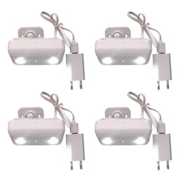 4 X Bloco Autonomo Luz Emergência 2 Faróis 6w 450lm Bivollt - 1