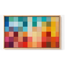 Ver imagem 2 de Quadro Decorativo N°60 140x80cm - Panorâmico Abstrato - Geométricos - Madeira Clara - Rollflex