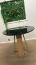 Ver imagem 7 de Mesa Redonda para Sala de Estar Moderno Amarelo/Mel/Preto