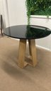 Ver imagem 6 de Mesa Redonda para Sala de Estar Moderno Amarelo/Mel/Preto