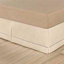 Ver imagem 1 de Saia para Cama Box Solteiro Juliana - Palha