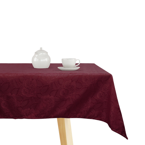 Toalha de Mesa Jacquard Premium Pequena 100x100 Admirare Elegância Praticidade - Carmim