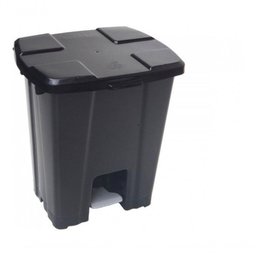 Cesto de Lixeira Quadrada Plástica com Pedal 15l Branco - 4