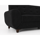 Ver imagem 4 de Sofá 3 Lugares Cristal 206cm 90cm x 82cm Preto