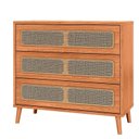 Ver imagem 2 de Cômoda Retrô 3 Gavetas com Porta Telada 100% MDF