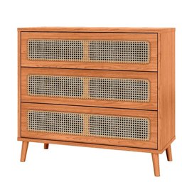 Cômoda 105cm com 3 Gavetas com Palha - 2