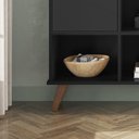 Ver imagem 3 de Nicho Organizador Retro Preto com 9 Gavetas Branco/Preto 108 x 92,5cm - FdECOR