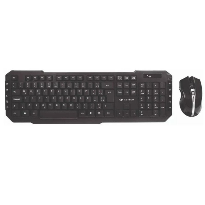 Kit Teclado e Mouse K-w40bk: Pilhas Aa e Aaa - 2