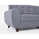 Ver imagem 4 de Sofá 3 Lugares 206cm 90cm x 82cm Cristal Cinza