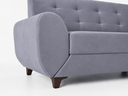 Ver imagem 4 de Sofá 3 Lugares 206cm 90cm x 82cm Cristal Cinza