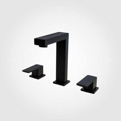 Misturador para Lavatório Mesa Bica Baixa Flaunt Preto Fosco Perflex