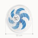 Ver imagem 2 de Ventilador Parede Lorena Branco Oscilante 127v Pás Azul