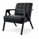 Ver imagem 4 de Kit 2 Poltrona Verona Bella Design Corino com Pé Preto:Preto