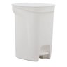 Lixeira Tramontina Compact 10l em Polipropileno Branco com Haste em Aço Galvanizado Tramontina - 1