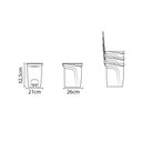 Ver imagem 2 de Lixeira Tramontina Compact 10l em Polipropileno Branco com Haste em Aço Galvanizado Tramontina