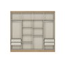 Guarda-roupa 8 Portas 240cm X 220cm X 47cm Milan - 7