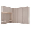 Ver imagem 2 de Guarda Roupa Planejado 5 Peças 1 Mesas Cabeceira Samambaia CabeCasa MadeiraOriginals Offwhite