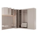 Ver imagem 3 de Guarda Roupa Planejado 5 Peças 1 Mesas Cabeceira Samambaia CabeCasa MadeiraOriginals Offwhite