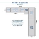 Ver imagem 5 de Guarda Roupa Planejado 5 Peças 1 Mesas Cabeceira Samambaia CabeCasa MadeiraOriginals Offwhite