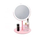 Ver imagem 1 de Espelho Seca Maquiagem com Led e Ventilador Funções Touch + Mini Espelho de Aumento 5x Cor:única;tam