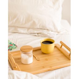 Pote Hermético de Vidro Flat 200ml com Tampa de Bambu - 3