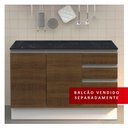 Ver imagem 4 de Tampo Madesa 100% Mdf para Balcão de Pia 120 Cm - Nero Marquina