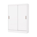 Ver imagem 1 de Guarda Roupa Solteiro Santiago 2 Portas 2 Gavetas sem Espelho Carioca Moveis Branco