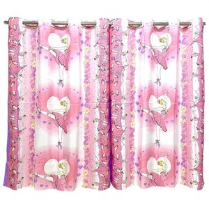 Cortina Infantil 2,00 X 1,60 Quarto Brinquedoteca Menino Menina Personagens:bailarina