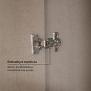 Ver imagem 6 de Guarda-Roupa Casal 8 Portas 4 Gavetas 240cm x 220cm x 47cm Milan Off White/Capuccino