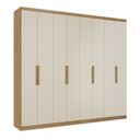 Ver imagem 2 de Guarda-Roupa Casal 8 Portas 4 Gavetas 240cm x 220cm x 47cm Milan Off White/Capuccino
