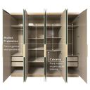 Ver mais imagens de Guarda-Roupa Casal 8 Portas 4 Gavetas 240cm x 220cm x 47cm Milan Off White/Capuccino