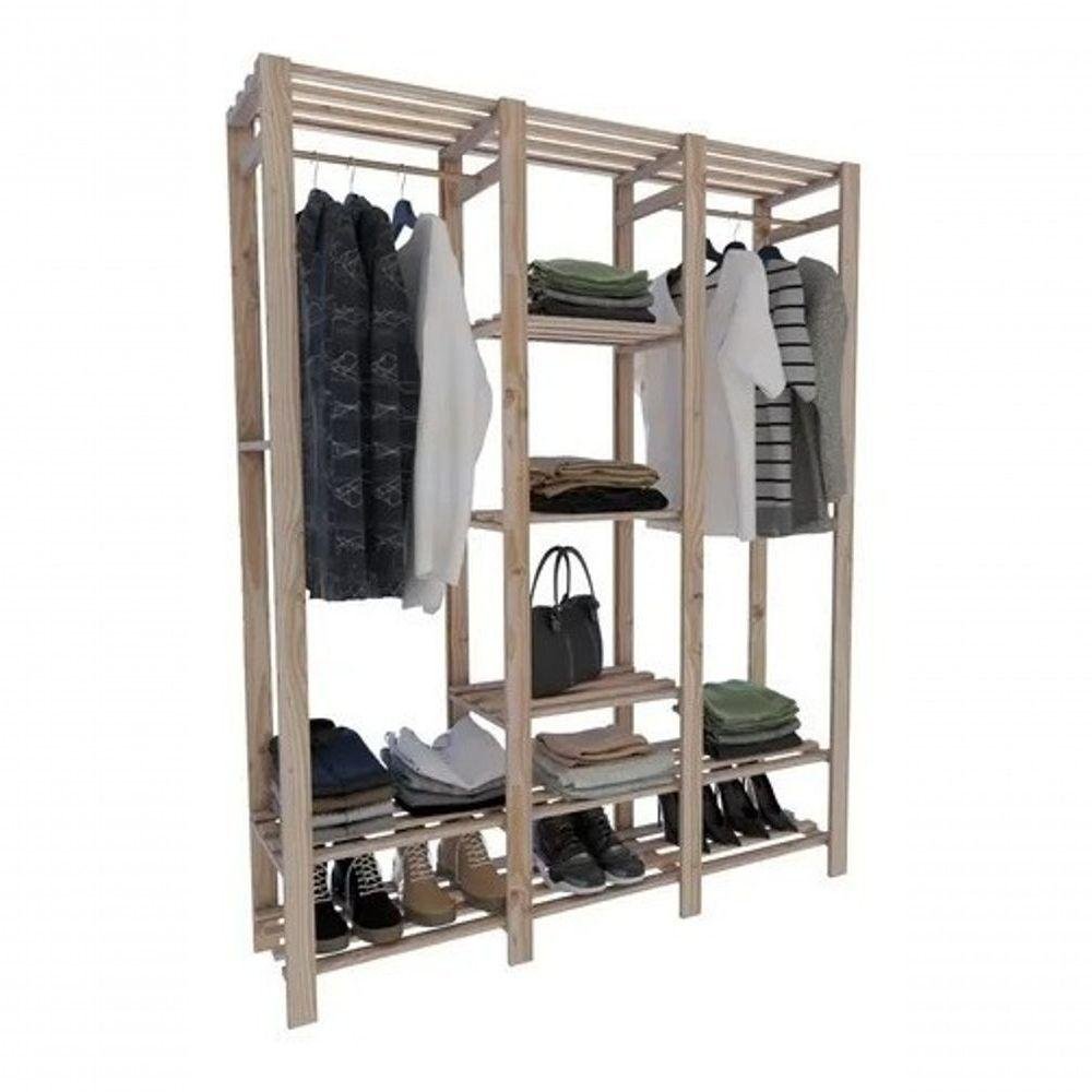 Porta Calçados 2 Cabideiros 170x140cm para Dispensa - 3