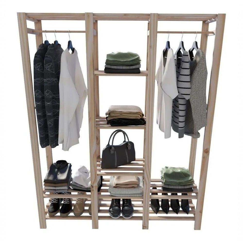Porta Calçados 2 Cabideiros 170x140cm para Dispensa - 1
