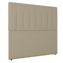 Ver imagem 2 de Cabeceira Solteiro 90cm Carla Material Sintético Bege Com Frame Bymóveis