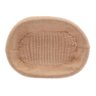Cesta Oval de Rattan Plástico com Forro em Tecido 27x20x8cm - 2