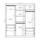 Ver imagem 7 de Guarda Roupa Casal 3 Portas 4 Gav Espelho Branco Carraro 1144