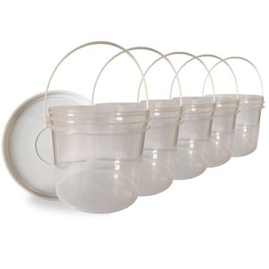Balde para Sopa Transparente 2.2l 5 Pçs