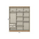 Ver mais imagens de Guarda-Roupa Casal 6 Portas 2 Gavetas 220cm x 47cm x 180cm Milan Verde/Capuccino/Menta