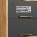 Ver imagem 6 de Conjunto para Lavanderia com 2 Peças 100% MDF Vicenza Espresso Móveis Cinza/Amêndoa/Chumbo