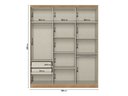 Ver mais imagens de Guarda-Roupa Casal 6 Portas e 2 Gavetas 220 x 180cm Milan Yescasa Capuccino/Off White