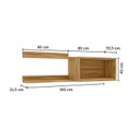 Ver imagem 5 de Conjunto para Lavanderia com 2 Peças 100% MDF Vicenza Espresso Móveis Cinza/Amêndoa/Chumbo