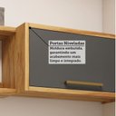 Ver imagem 7 de Conjunto para Lavanderia com 2 Peças 100% MDF Vicenza Espresso Móveis Cinza/Amêndoa/Chumbo