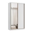 Ver imagem 2 de Guarda Roupa Solteiro 100% MDF 2 Portas 1 Espelho 138cm