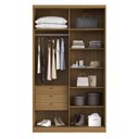 Ver imagem 3 de Guarda Roupa Solteiro 100% 2 Portas 1 Espelho 138cm