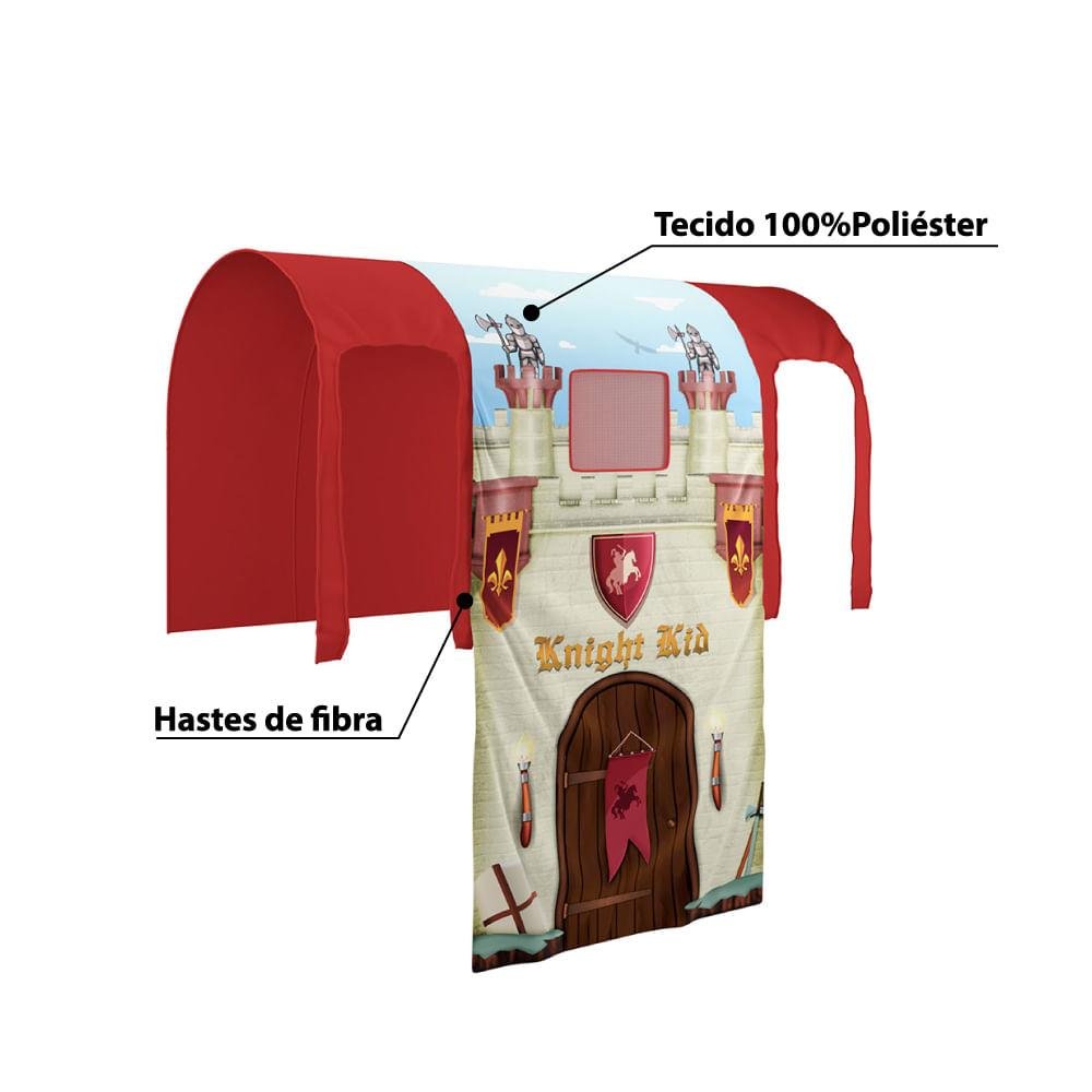 Dossel Infantil Barraca Castelo Forte Joy - Vermelho - 2