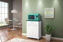 Ver imagem 3 de Balcão Isadora Duplo 2 Portas 1 Gaveta Branco UV - FdECOR
